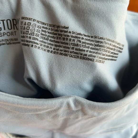 VICTORIAS SECRET KNOCKOUT SLATE BLUE TIGHTS - Picture 4 of 4